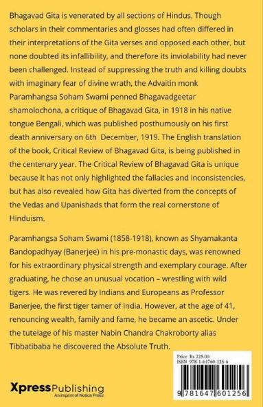 Critical Review of Bhagavad Gita