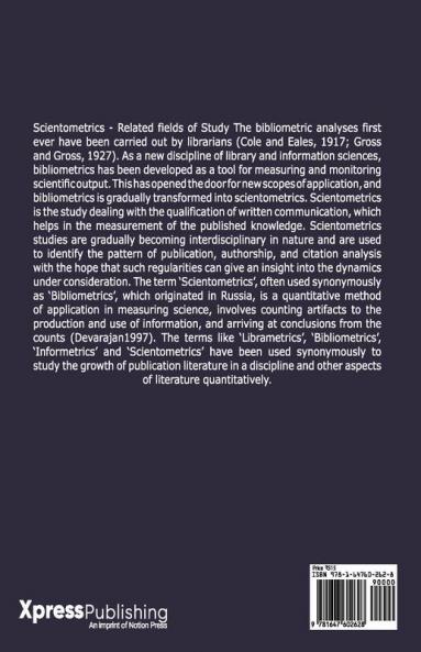 MAPPING OF RUBBER PLANT RESEARCH IN INDIA: A SCIENTOMETRIC STUDY : A Scientometric Study