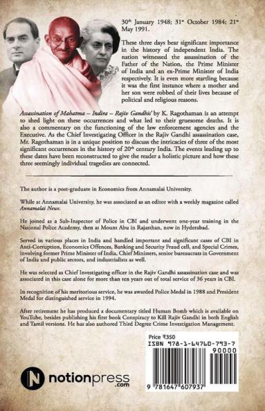 Assassination Of Mahatma – Indira – Rajiv Gandhis'