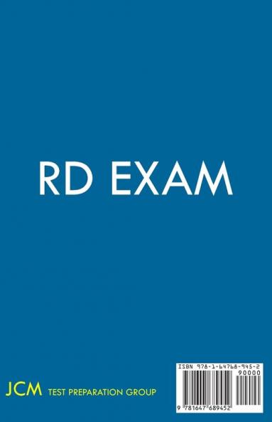 RD Exam - Registered Dietitian - Test Taking Strategies: Registered Dietitian Exam - Free Online Tutoring - New 2020 Edition - The latest strategies to pass your exam.