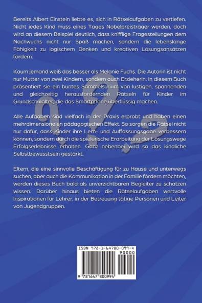Das große Rätselbuch für clevere Kinder (ab 10 Jahre)