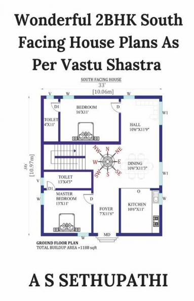Wonderful 2Bhk South Facing House Plans As Per Vastu Shastra