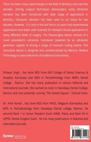 PIEZOSURGERY IN DENTISTRY : An innovative in ultrasound technology