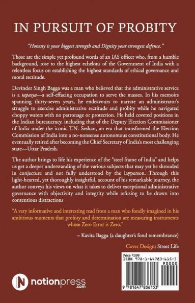 In Pursuit Of Probity: The Holy Grail Of Governance