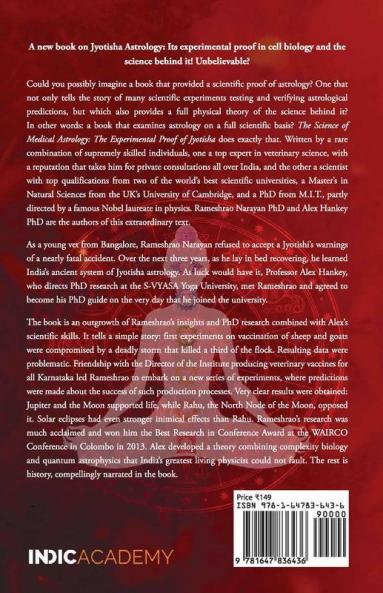 The Science Of Medical Astrology : The Experimental Proof Of Jyotisha