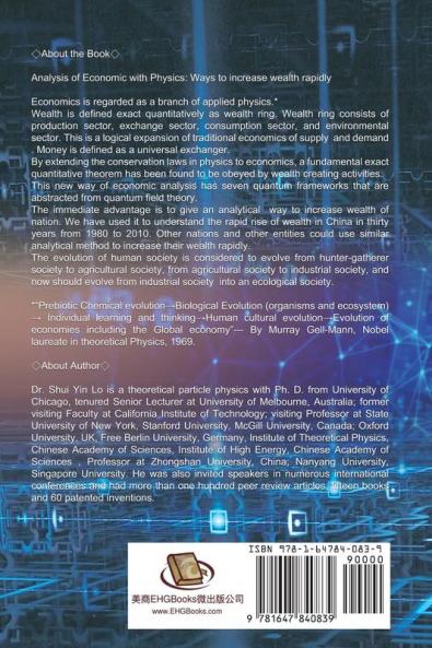 Analysis of Economics with Physics