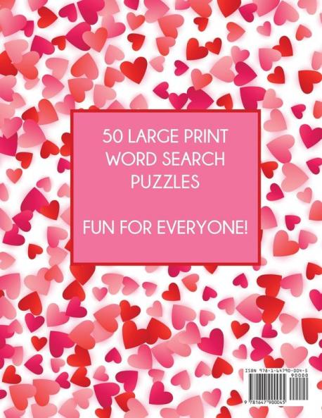 Valentine's Day Word Search Large Print