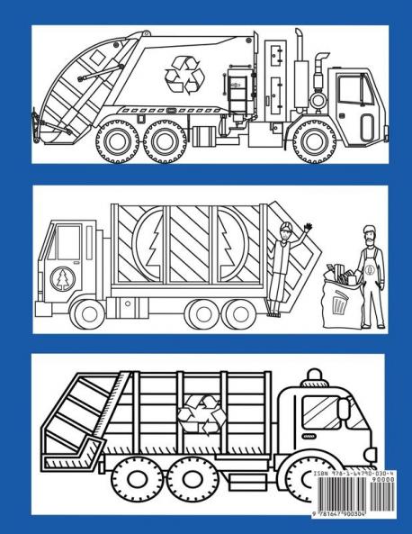 Garbage Truck Coloring Book