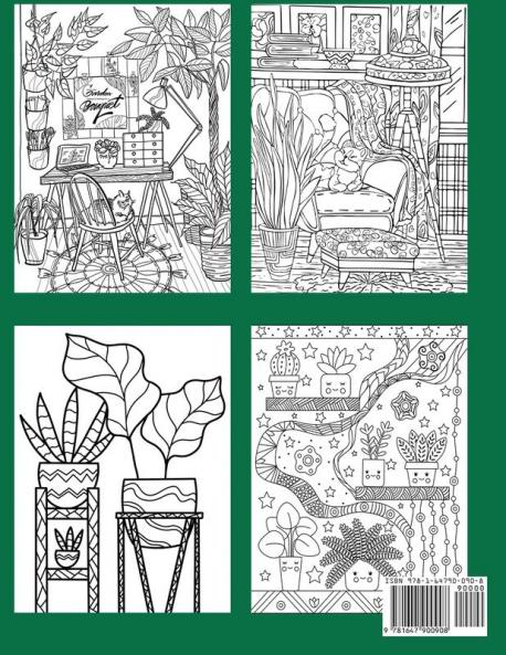 Houseplants Coloring Book