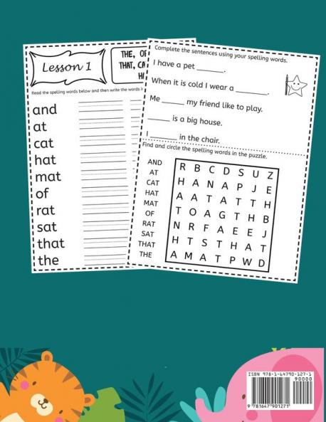 Spelling Workbook for Kids Ages 5-7
