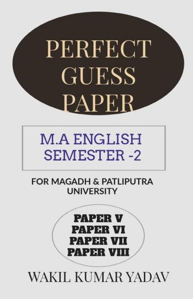 Perfect Guess Paper M.A English Semester -2