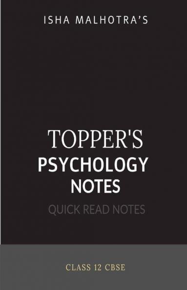 Toppers Psychology Notes Class 12