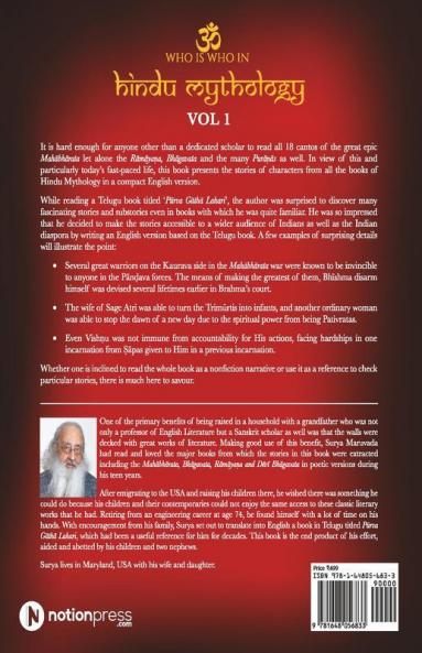 Who Is Who In Hindu Mythology - Vol 1 : A Comprehensive Collection Of Stories From The Purāṇas