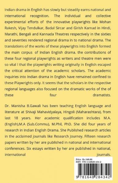 Indian English Drama: Unpopular Plays By Popular Indian Poets
