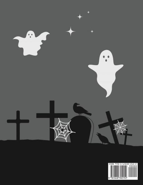 Halloween Activity Book: 8.5 X 11 Notebook College Ruled Line Paper