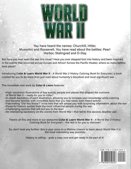 World War II (Color and Learn)
