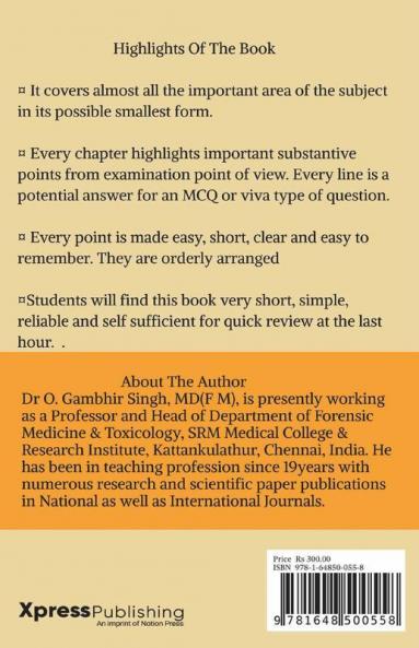 The Pearls of Forensic Medicine &amp; Toxicology : The Pearls of Forensic Medicine & Toxicology