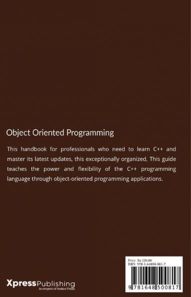 The C++ Object Oriented Programming