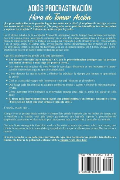 Adiós procrastinación hora de tomar acción: Te sientes como un oso perezoso mirando la vida pasar? Rompe con malos hábitos y encuentra motivación sin límites. Incluso siendo un flojo sin remedio