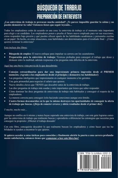Búsqueda de trabajo y preparación de entrevista 2 libros en 1