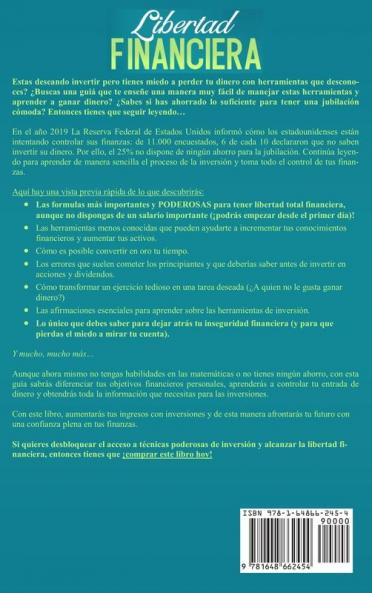 Libertad financiera: Quieres invertir tu dinero y no sabes cómo empezar? Aprende herramientas de inversión evita los errores más comunes y obtén libertad financiera (¡No necesitas ahorros!)