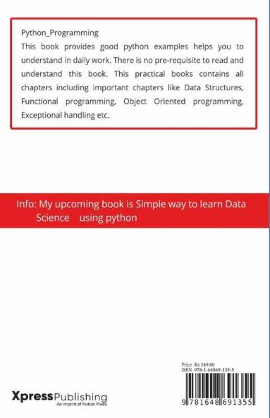 Python Pragramming By Nireekshan: Simple Way To Learn Python