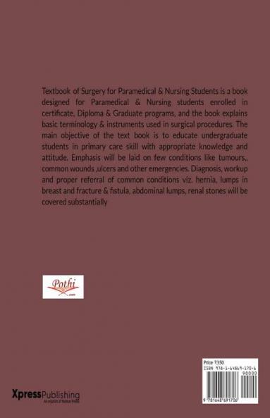 General Surgery for Paramedical &amp; Nursing Students