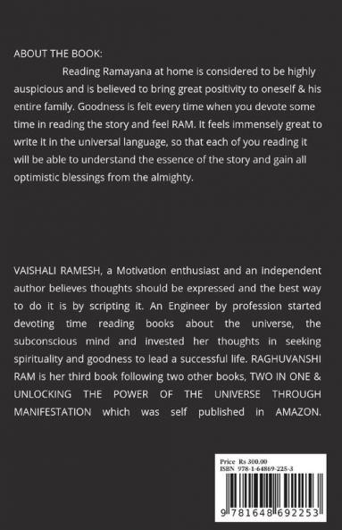 RAGHUVANSHI RAM : THE RISE OF THE PRINCE