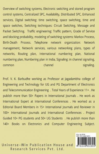 COMMUNICATION NETWORKS AND SWITCHING