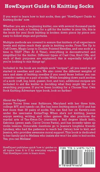HowExpert Guide to Knitting Socks: 101 Tips to Learn How to Knit Socks and Become Better at Sock Knitting