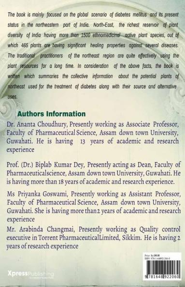 MEDICINAL PLANTS OF NORTH-EAST INDIA FOR THE TREATMENT AND MANAGEMENT OF DIABETES