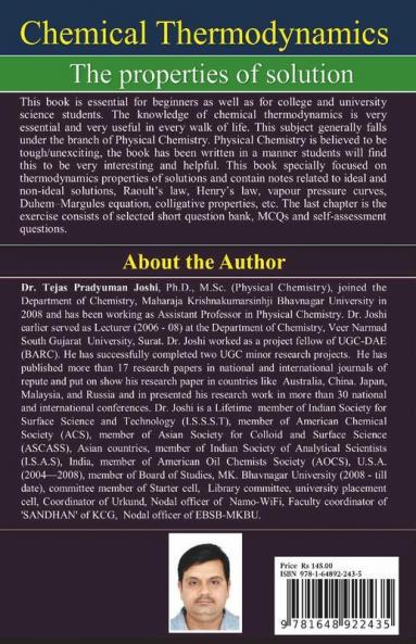 Chemical Thermodynamics: The Properties Of Solutions