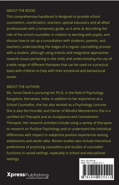 Handbook Of Therapies For School Counsellors A Comprehensive Guide