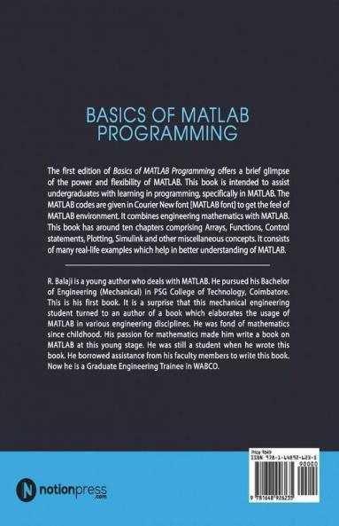 Basics Of Matlab Programming