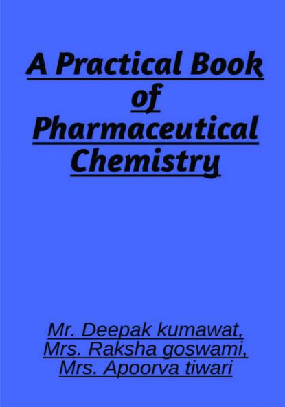 A Practical book of Pharmaceutical Chemistry