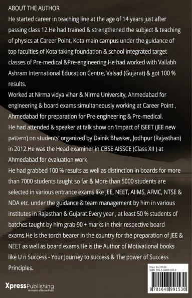 JEE SAMPLE PAPERS PHYSICS