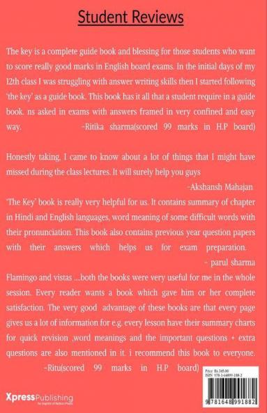 The Key Help Book Xii English (Flamingo) : Solutions For Flamingo (Main Reader) English Book Xii Class