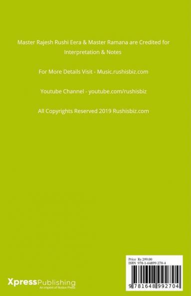 Best 41 AR.Rehman Tamil Songs (Ver 1.0) - Western (ABCD) Format: RUSHISBIZ PIANO NOTES - (Video Links+Notes+Scales+Index) - MEDIUM SIZE (6X9 BOOK)