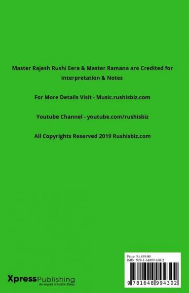 103 Hindi Songs (Ver 1.0)  - Western (ABCD) Format – VOL 2: RUSHISBIZ PIANO NOTES - (Video Links+Notes+Scales+Index) - MEDIUM SIZE (6X9 BOOK)