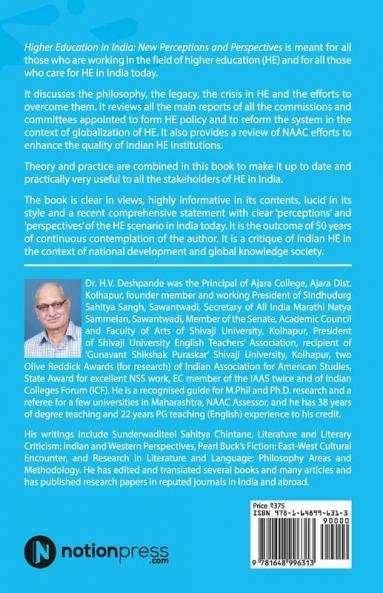 Higher Education In India: New Perceptions And Perspectives