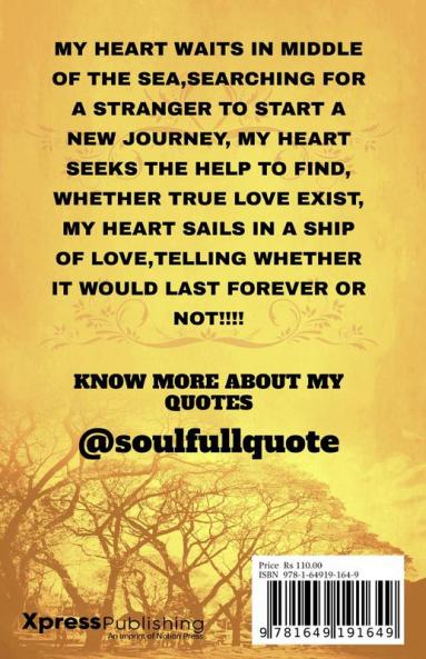 SOULFUL POETRY : EMOTIONS OF MY SOUL