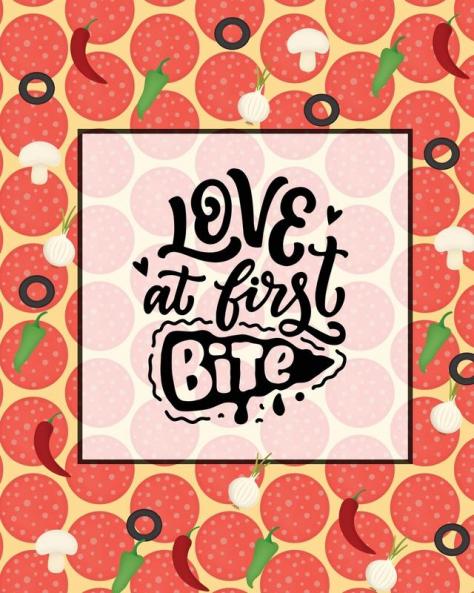 Love At First Bite Pizza Review Journal: Record & Rank Restaurant Reviews Expert Pizza Foodie Prompted Pages Remembering Your Favorite Slice Gift Log Book