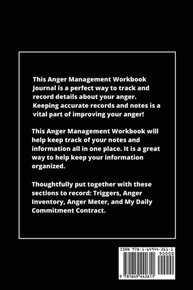 Anger Management Workbook: Journal To Record Every Day Incidents Write & Record Goals To Improve Your Anger Office Meetings Or Home Gift Notebook Book