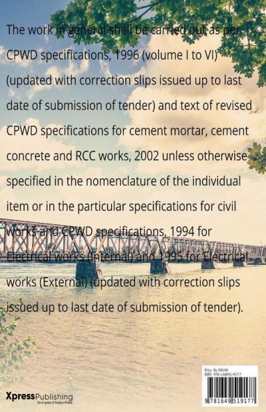 Technical Specification : Civil Engineering