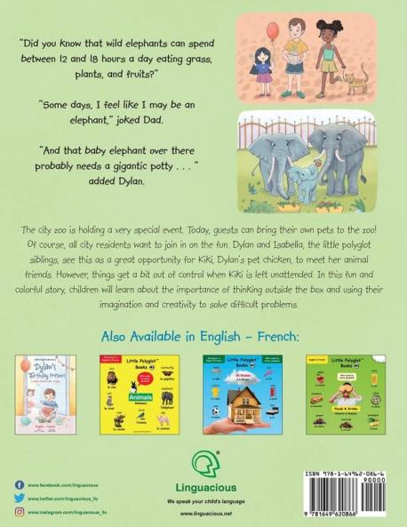 A Wild Day at the Zoo / Une Folle Journée Au Zoo - Bilingual English and French Edition: Children's Picture Book: 2 (Little Polyglot Adventures)