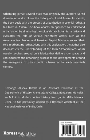 Urbanizing Jorhat: Beyond State