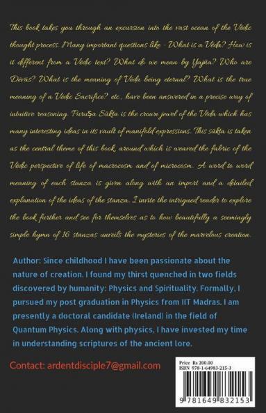 Journey Through The Vedic Thought : An Exploration Of Puruṣa Sūktaṃ