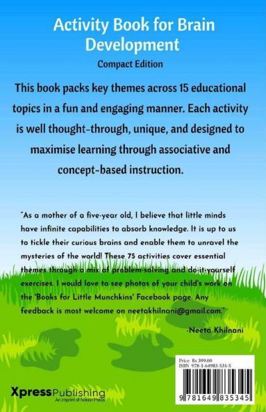 Activity Book For Brain Development : Based On Associative And Conceptual Learning Techniques