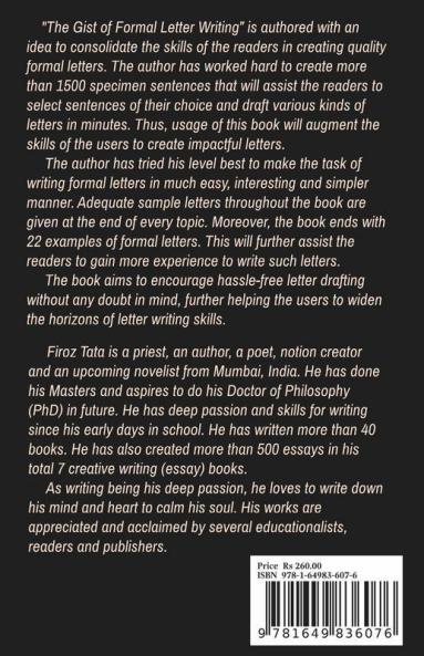 The Gist Of Formal Letter Writing: (Part 2) Business And Official Letters