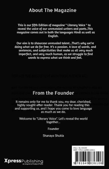 Literary Voice V : A Bilingual Literary Magazine
